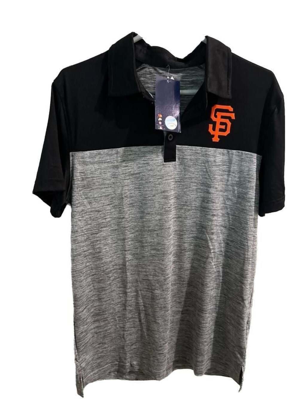 Majestic San Francisco Giants MLB Colorblock Space Dye Polo Shirt